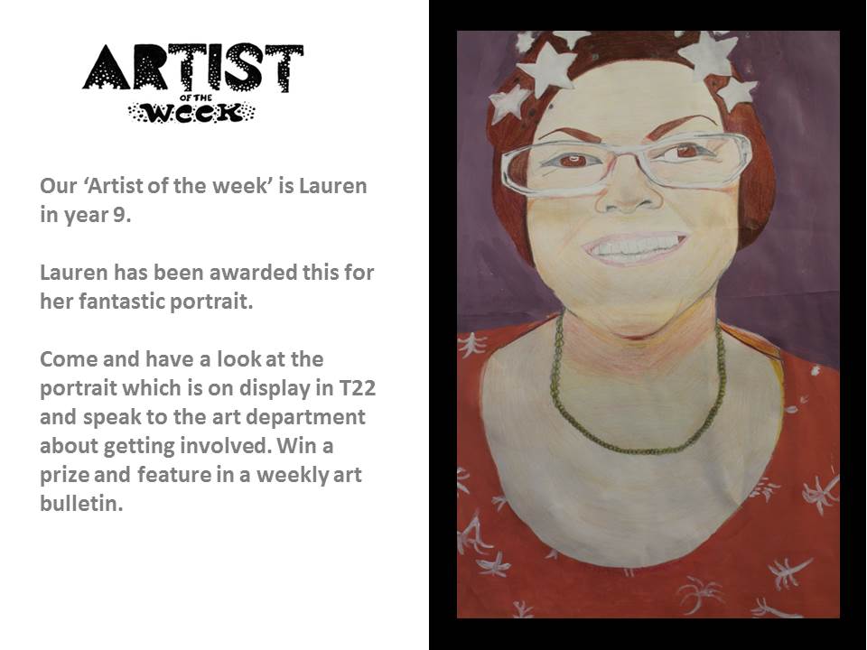 Artist of the week begininng 27.06.16