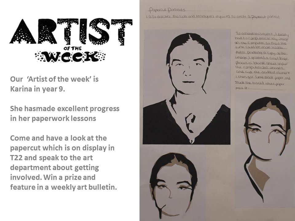 Artist of the Week beginning 13.03.17